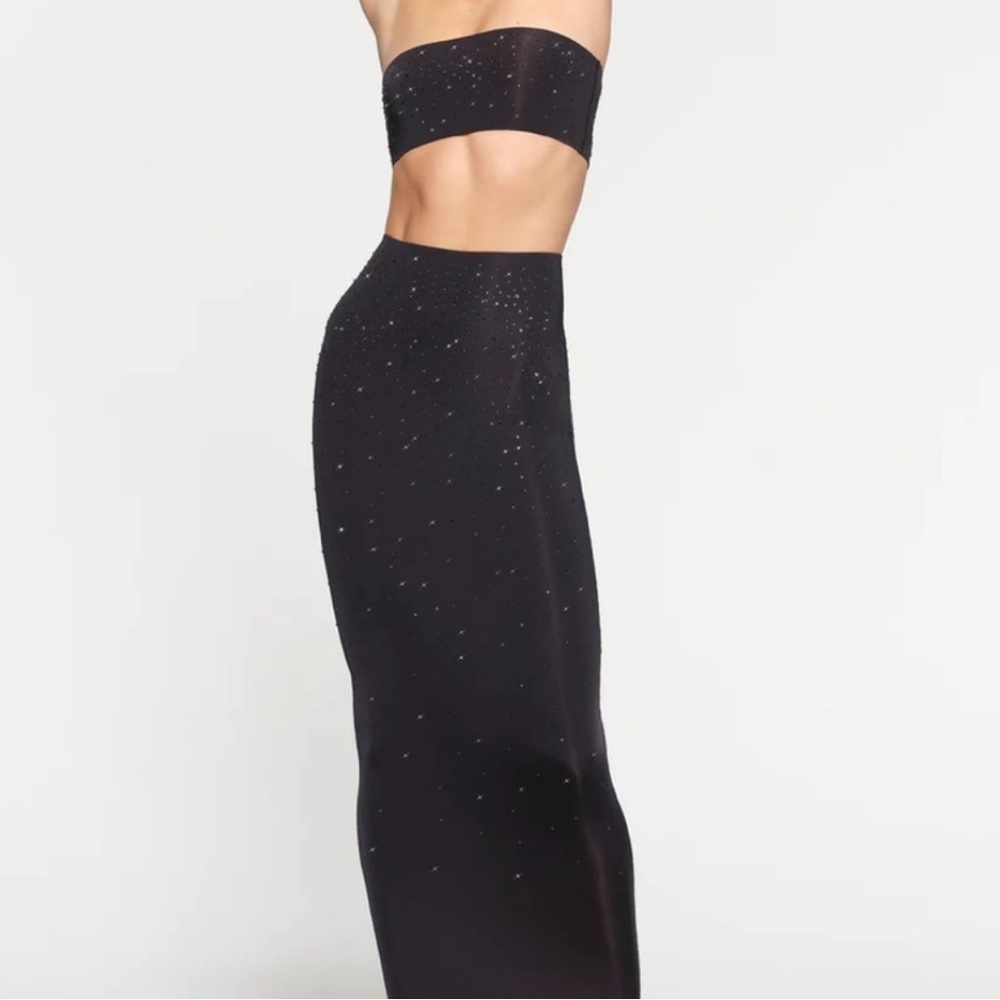 SKIMS SWAROVSKI COLLABORATION JELLY SHEER BANDEAU TOP BRAND NEW - Picture 4 of 16